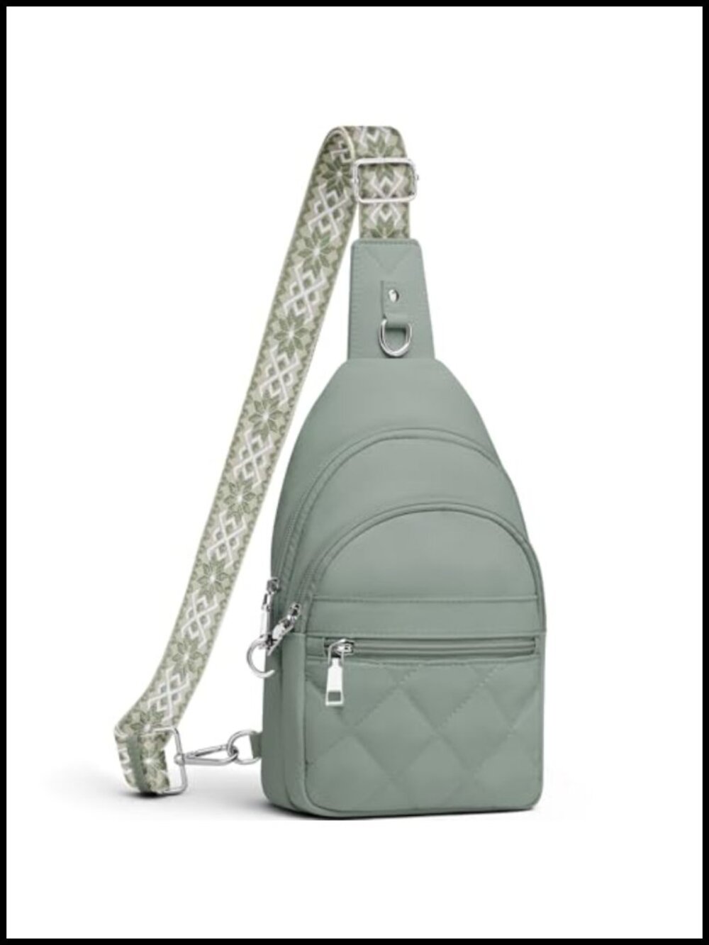 Anti-Theft RFID Waterproof Nylon Crossbody Sling Bag Travel Purse